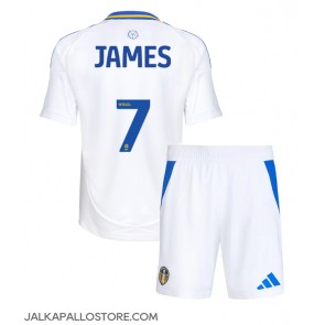 Leeds United Daniel James #7 Kotipaita Lapsille 2024-25 Lyhythihainen (+ shortsit)